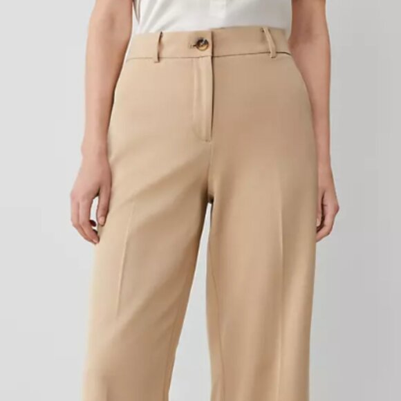 Ann Taylor The Perfect Wide Leg Crop Pants Size 6P - Picture 2 of 10